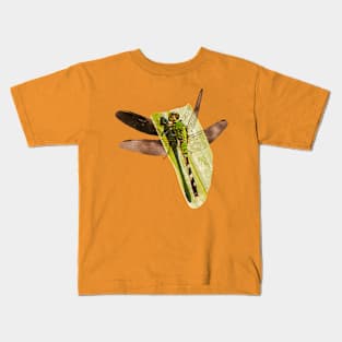 Dragonfly on a leaf Kids T-Shirt